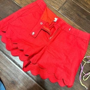 Red JCrew shorts